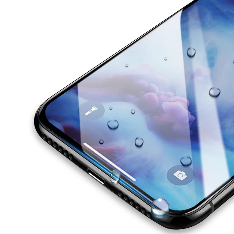 19D закаленное стекло для iphone XS XR Max полное покрытие экрана Защитная пленка 6 6s Plus 7 8