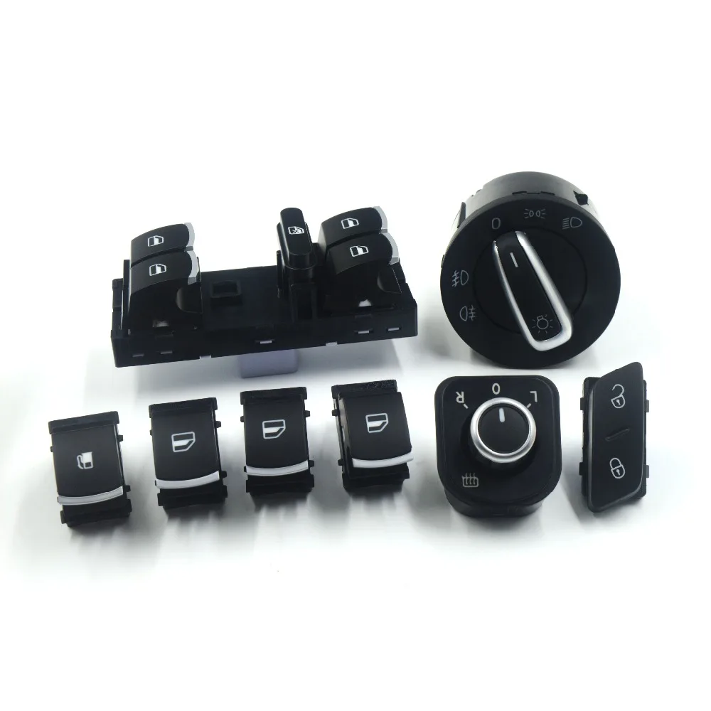 Кнопка блокировки автомобильного Зеркала для VW Jetta Golf MK5 6 Tiguan CC 5ND959565B 5ND941431A 5ND959857