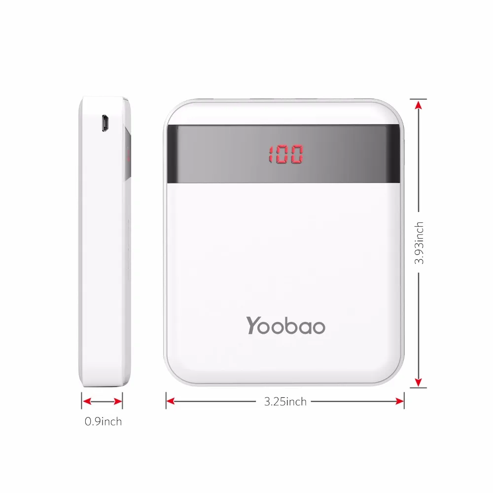 Yoobao mi ni power Bank, 10000 мА/ч, милое зарядное устройство, портативное зарядное устройство, внешняя батарея, повербанк для Xiaomi mi 2, для телефона huawei P9