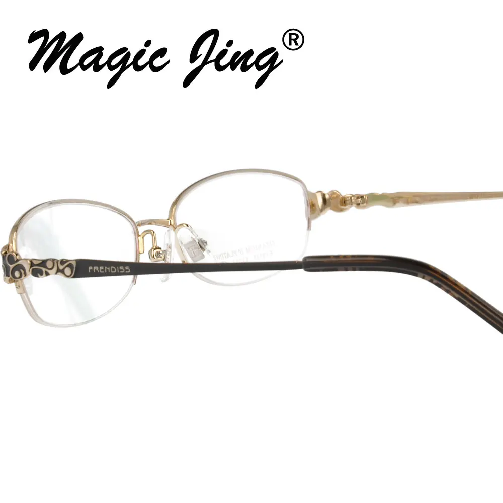 Оптические Очки Magic Jing F9133 100% чистые зеркальные очки для мужчин|Мужские кадры| |