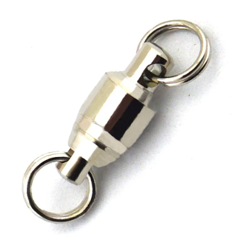 50 шт./лот шариковые рыболовные Вертлюги с раздельным кольцом|emerillon peche|giratorios pescapesca