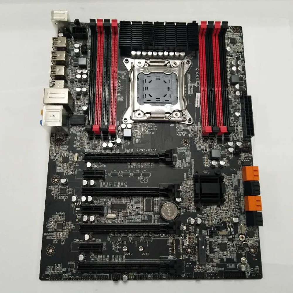 Новинка! Runing Super ATX X79 LGA2011 материнская плата 8 слотов DDR3 DIMM max 8*16G память Xeon E5 2680 C2 cpu 64G(8*8G) 1600MHz DDR3 RECC