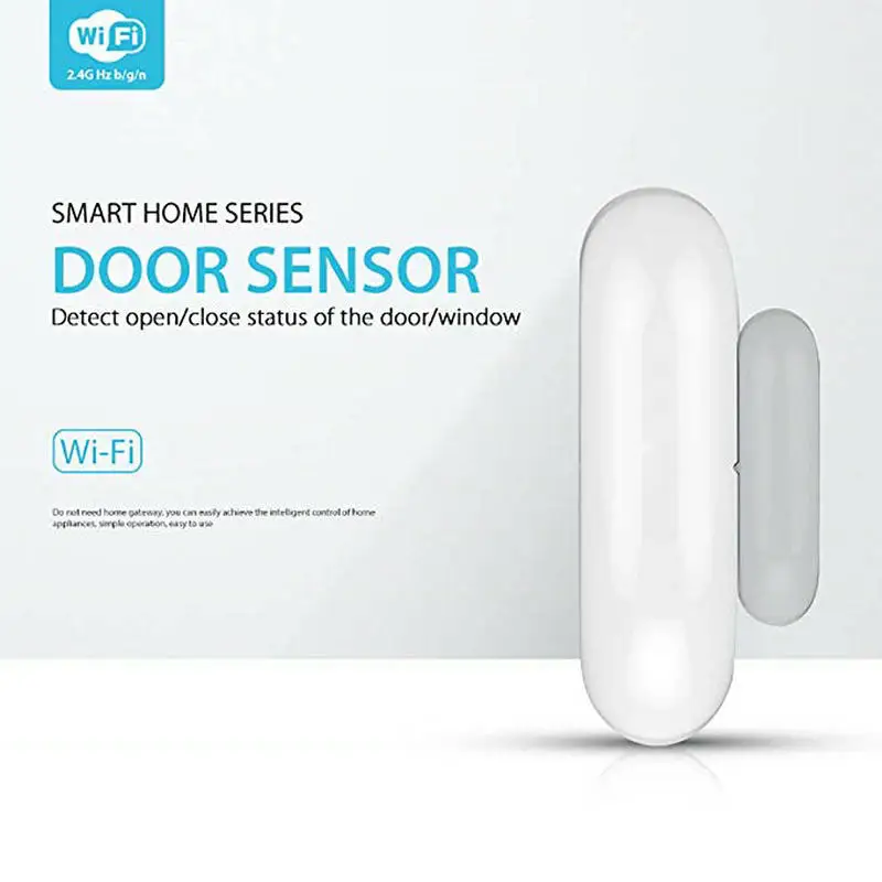 WiFi Door and Window Sensor Smart Security Alarm Doorbell Magnet Contact with App for Home Office Business Burglar Alert | Безопасность