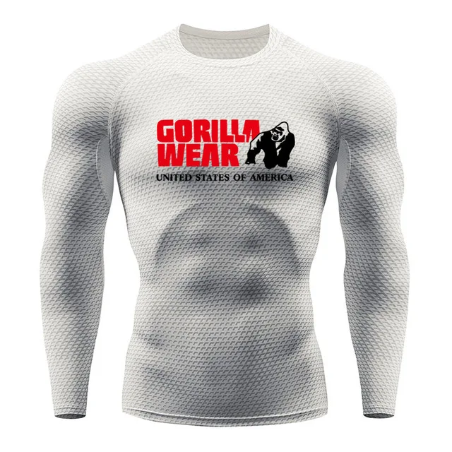 8 Мужская футболка для бега Gorilla Snake gym одежда для фитнеса Топ Рашгард одежда для футбола быстросохнущая спортивная мужская рубашка - Цвет: 8