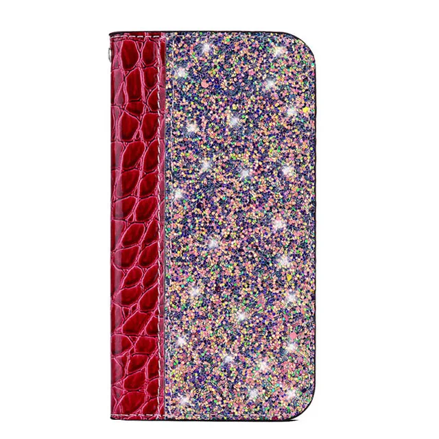 Red Tikitaka крокодиловая кожа из искусственной кожи чехол для samsung S10 S10Plus S10 Lite кошелек слот для карт откидная крышка для Galaxy S8 S9Plus чехол - Цвет: Red
