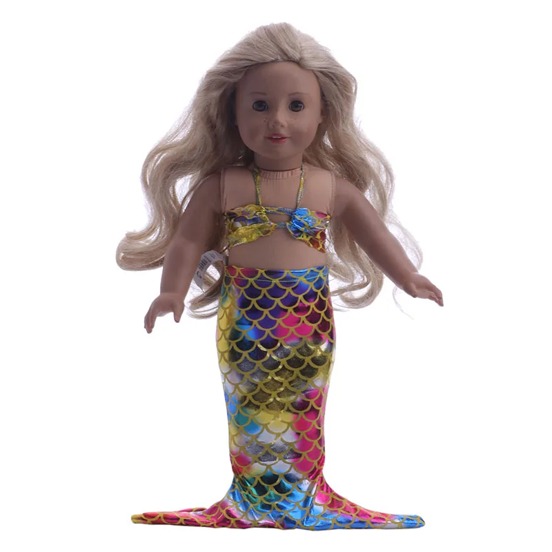 Костюм Русалки подходит для 43 см или 18 дюймов американская кукла одежда лучший