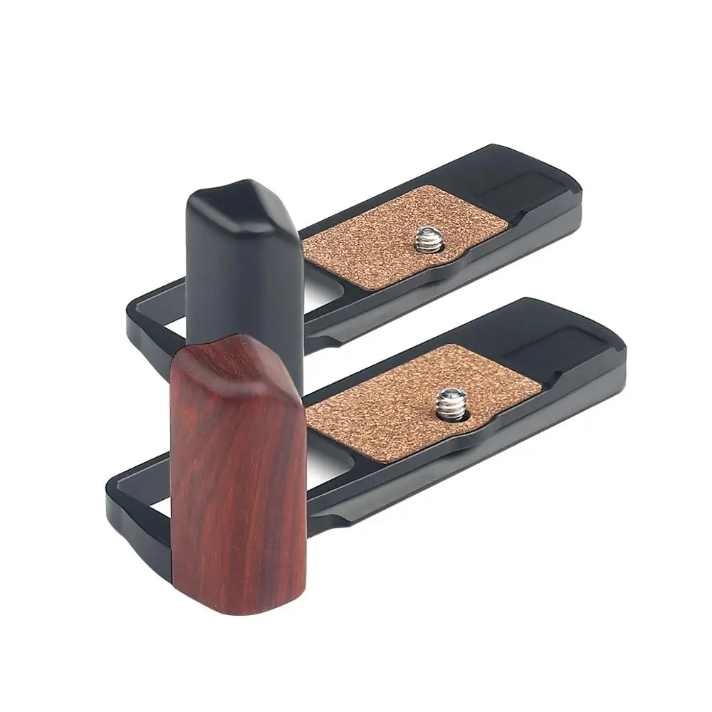 Деревянные Pro Вертикальная L Тип кронштейн штатив Quick Release Plate база ручка для Olympus Pen