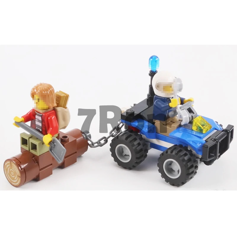 02096 город SWAT Mountain Special полиции Building Block образования Совместимо с Lego City 60171 кирпичи