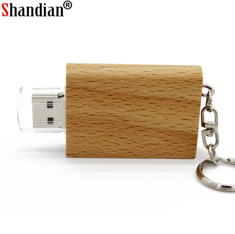 SHANDIAN натуральная деревянная книга usb флэш-накопитель Флешка 4 ГБ/8 ГБ/16 ГБ/32 ГБ/64 ГБ флеш-накопитель металлический брелок логотип клиента