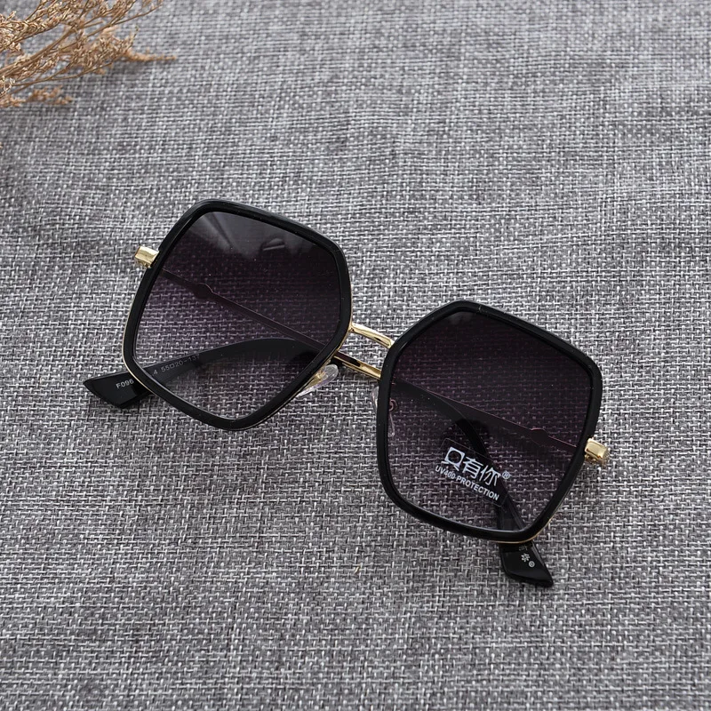 Модные детские солнцезащитные очки в ретро-стиле металлическая оправа супер