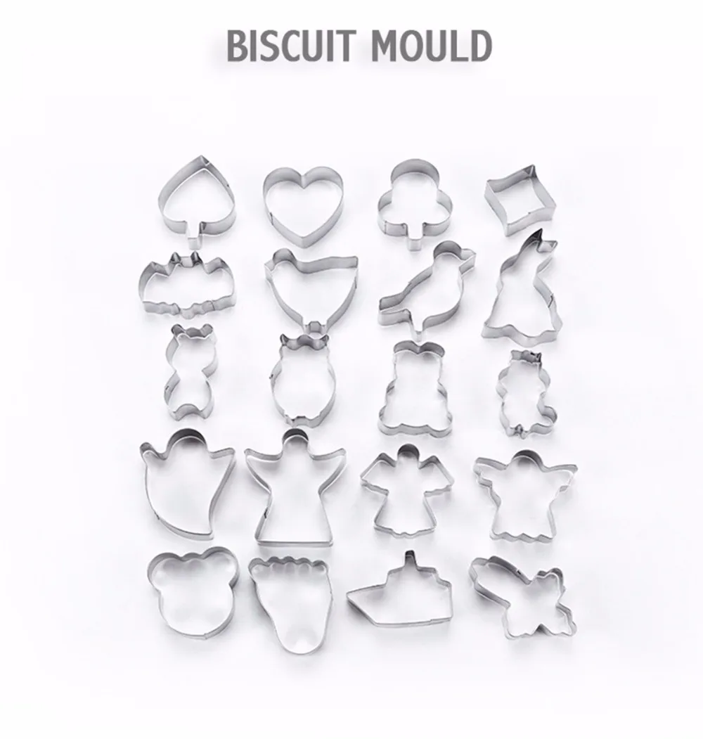 OLOEY кухонные принадлежности для выпечки креативные 20 шт DIY формы для торта милая форма для печенья бытовые гаджеты нож для бисквита наборы