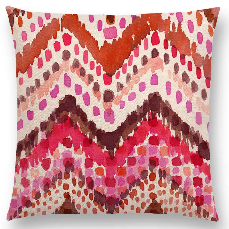 Горячая Распродажа Цветные подушки для дивана в стиле бохо с акварелью мандалой