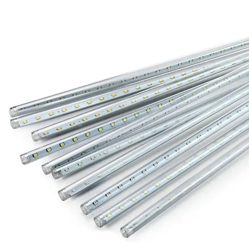 10 трубы Строка 50 см 2835SMD 520 светодиодов метеоритный дождь светильник вечерние