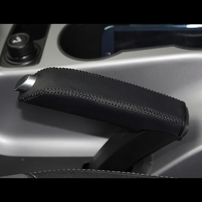black stitch Оплетка на руль для Ford Focus 3 2012- KUGA Escape C-MAX чехол ppc крышка ручного тормоза чехол для рычага переключения передач - Название цвета: black stitch
