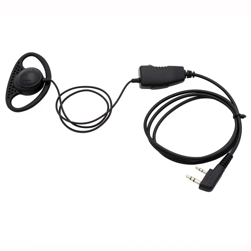 D форма Заушник наушник двухсторонний радио гарнитура для Kenwood BaoFeng UV-5R V2 + UV-82 BF-F8HP