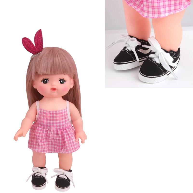14-inch rice dew BJD baby shoes Japanese black casual sneaker accessories | Игрушки и хобби
