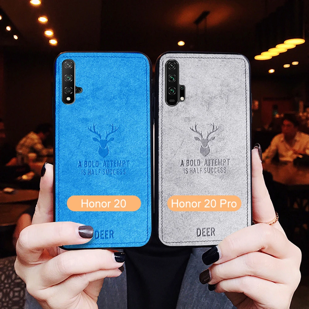 Keajor чехол для телефона для huawei honor 20 pro Чехол классическая ткань бампер мягкая силиконовая рамка задняя крышка для huawei honor 20 20pro