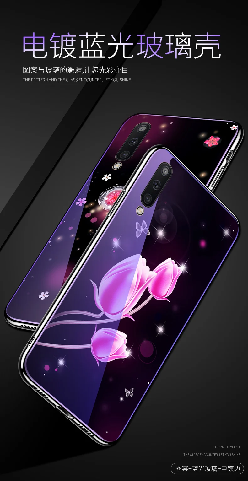 Для samsung Galaxy A30 A50 A10 чехол мягкий силиконовый край+ жесткое закаленное стекло bluelight защитный чехол на заднюю панель для samsung m20