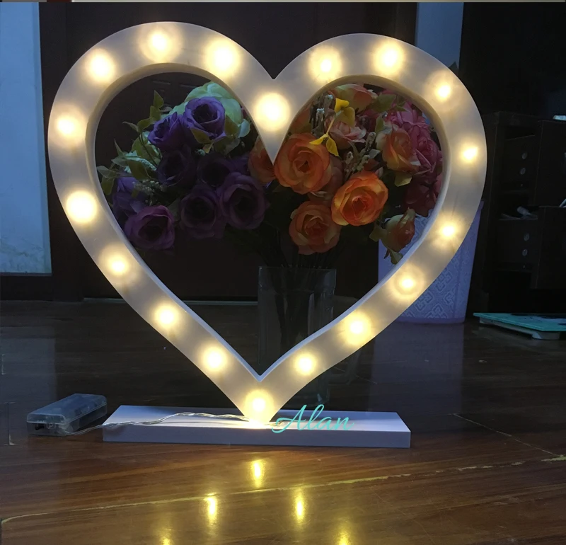 День рождения украшения свет письма знак спальня загораются Спальня ночник