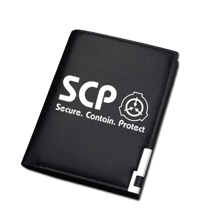 Удлиненный кошелек SCP Secure с защитой и принтом унисекс короткий из искусственной