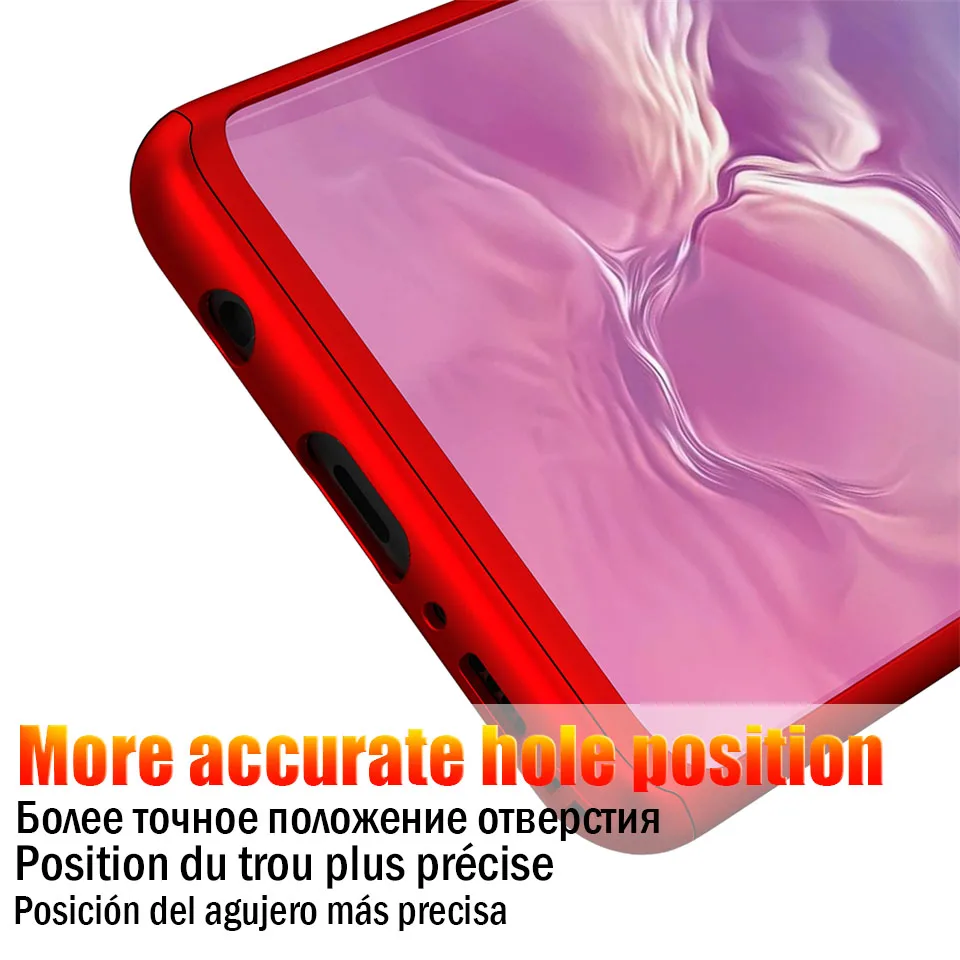 360 Полное покрытие чехол для телефона для samsung Galaxy A50 M20 M10 A10 A30 чехол Note 8 9 S7 S8 S9 S10e S10 Lite A7 A8 A6 плюс крышка