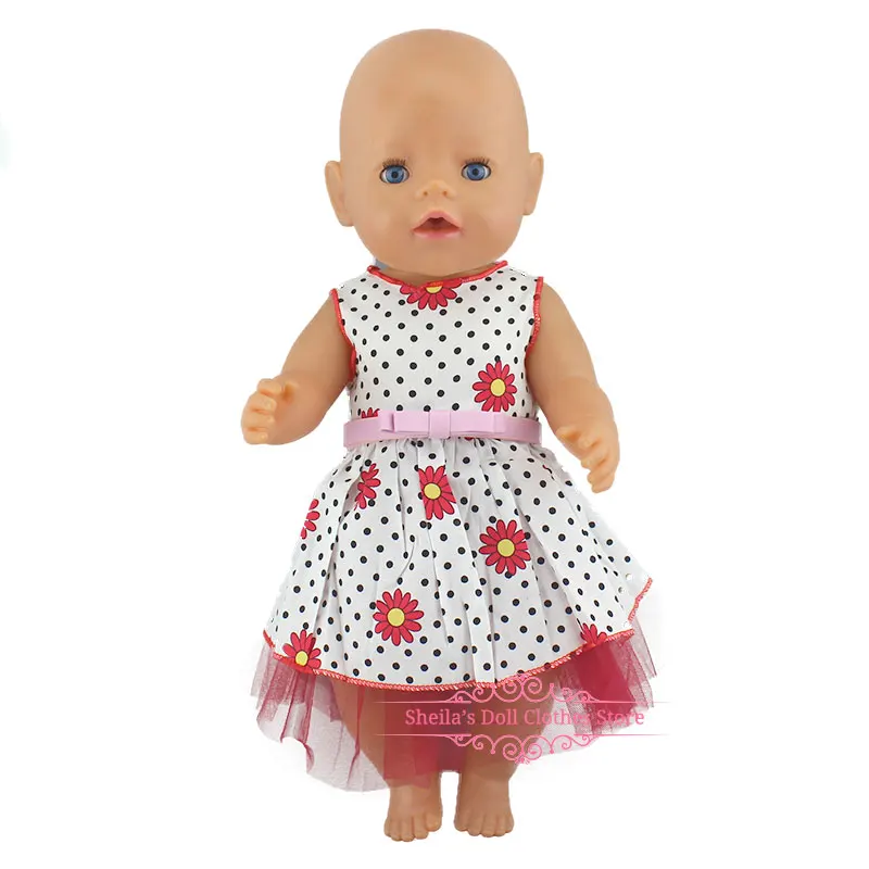 Модное платье для 17 дюймов Reborn Baby Doll 43 см ухода за ребенком мам новорожденная