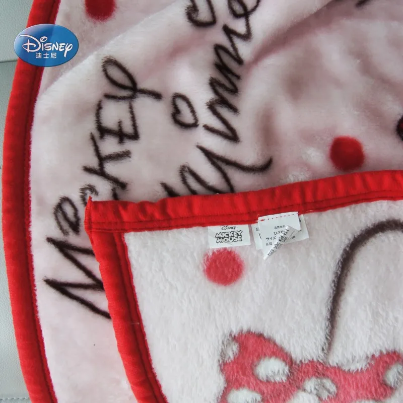 Маленькое одеяло Disney Pink Mickey Minnie Mouse Rashel для маленьких мальчиков и девочек 80x100