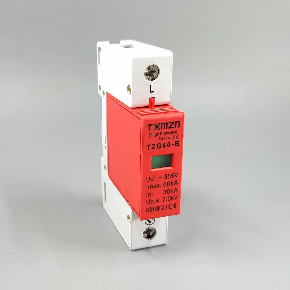 AC SPD 1P 30KA~ 60KA B~ 385VAC дом сетевой фильтр защитный низковольтный разрядник устройство