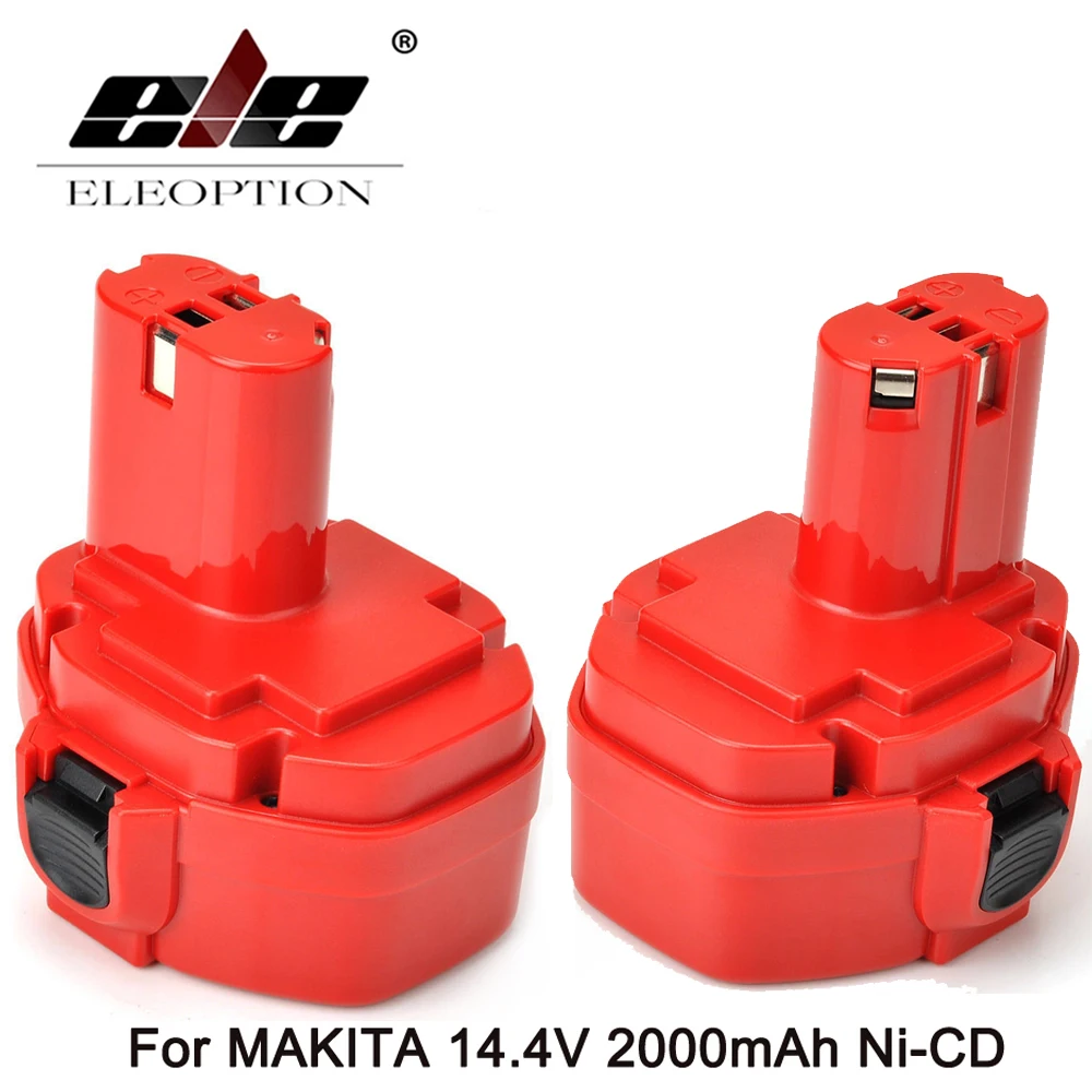 ELEOPTION 2 шт. Новый аккумулятор для электроинструмента MAKITA 14 4 В 2000 мА · ч Makita 14221420192600