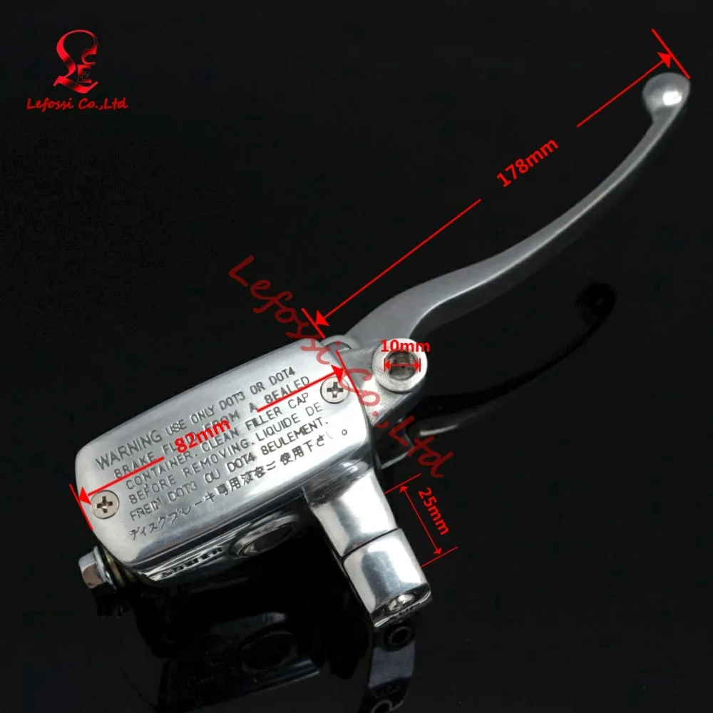 Хром 1 &quot25 мм мотоцикл главный цилиндр тормозной муфты насос для Honda Shadow 400 600 750 1100