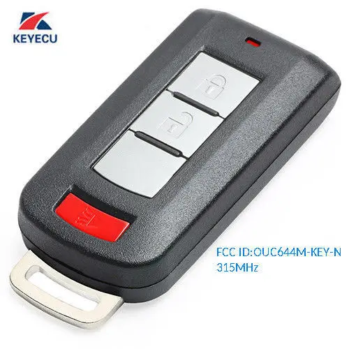 Дистанционный ключ KEYECU брелок 2 + паника для Mitsubishi Mirage Outlander 2008 2016 OUC644M KEY N|Ключ от