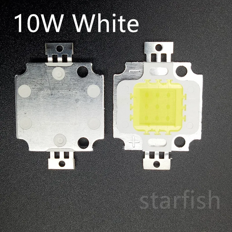 10 шт. Вт белый 800 900LM светодиодный лампы IC SMD дневного белые высокие Мощность 6000 6500