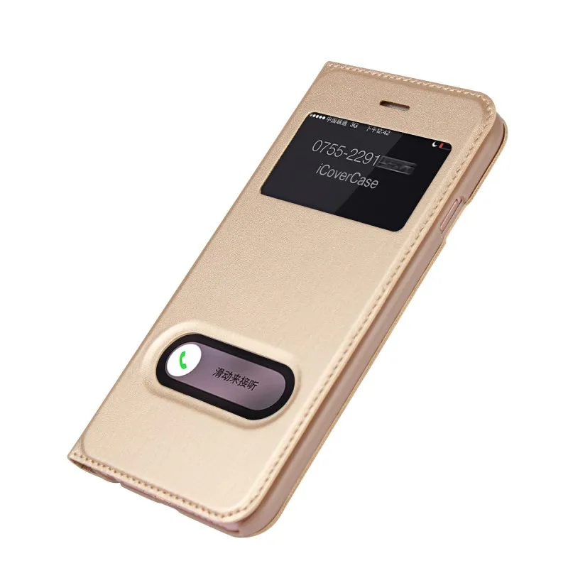 Чехлы для Apple iPhone 6 S Plus plus чехол с окошком кожаный кошелек Capinhas Etui Capa Hoesjes Fundas Coque