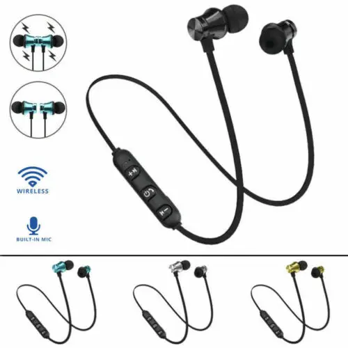 Магнитные Bluetooth 4 2 наушники XT11 Спортивные Беспроводные для бега с шейным ободом
