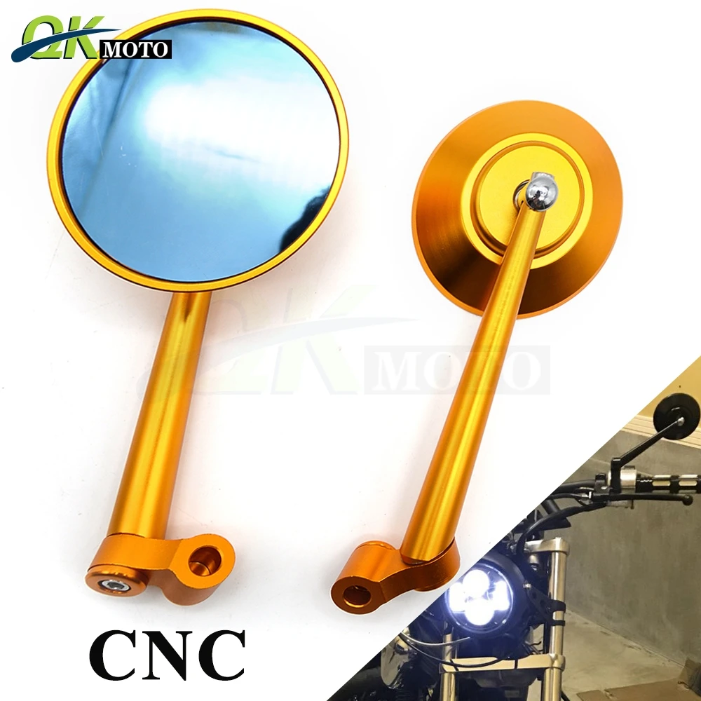 Мотоциклетные боковые зеркала заднего вида CNC круглая зеркальная машина для Buell