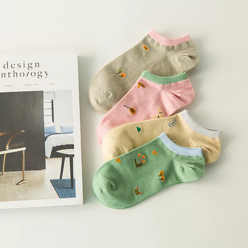 10 Пар/лот Женский женщины носки пот абсорбент дышащий и подбора цветов