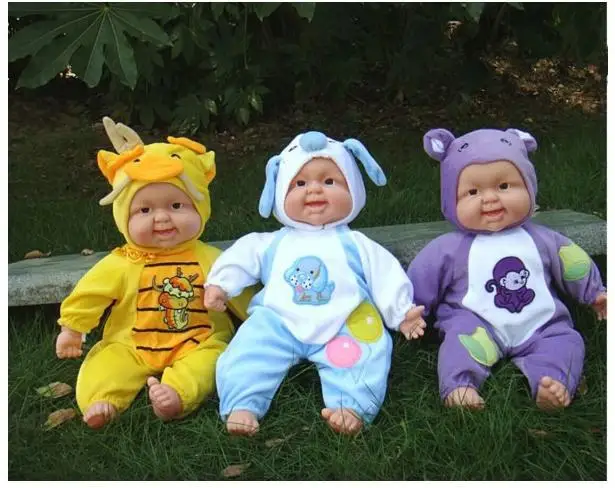 

12 Styles Animal Zodiac Doll Simulated Laughter Silicone Baby Reborn Dolls Brinquedos Children's Toys Birthday Gift For babies