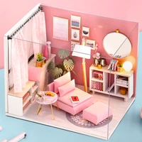 cutebee doll house furniture miniature dollhouse diy miniature house room casa toys for children diy dollhouse h17 4