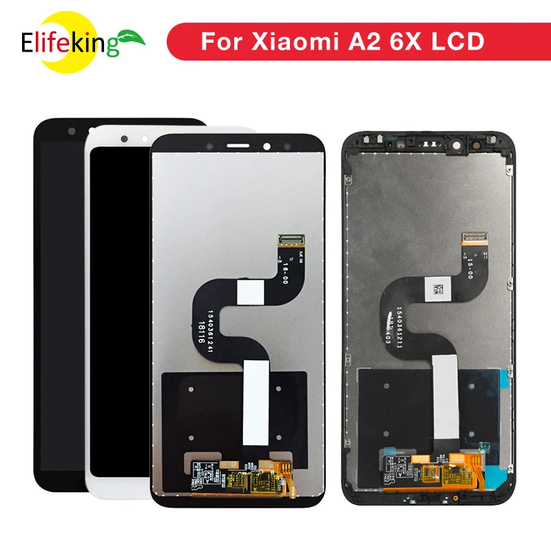 100% протестированный ЖК экран для XiaoMi mi A2 6X сенсорный с дигитайзером в сборе 5 99
