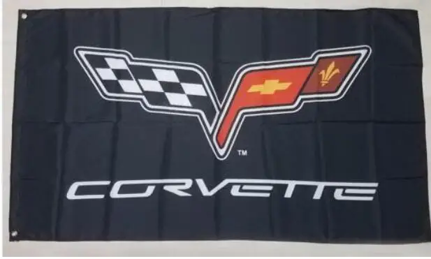 Chevrolet флаг Corvette 3x5 футов 90x150 см бесплатная доставка|Флаги баннеры и аксессуары| |