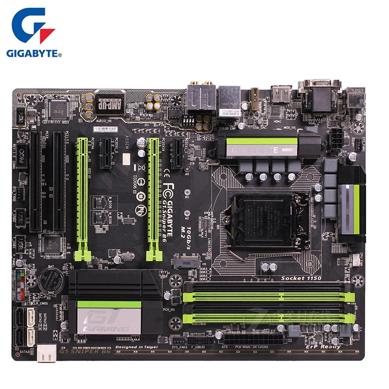 

Материнская плата Gigabyte, материнская плата для Intel B85 DDR3 32 Гб G1 Sniper B6, настольная системная плата, используемая интегрированная графическая плата