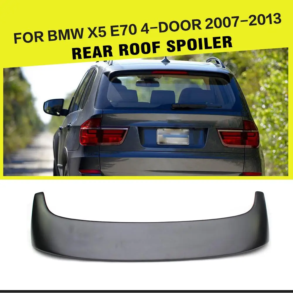 

Auto Rear Roof Spoiler Windshield Lip Wing For BMW X5 E70 2007-2013 FRP UNpainted Black Car-Styling