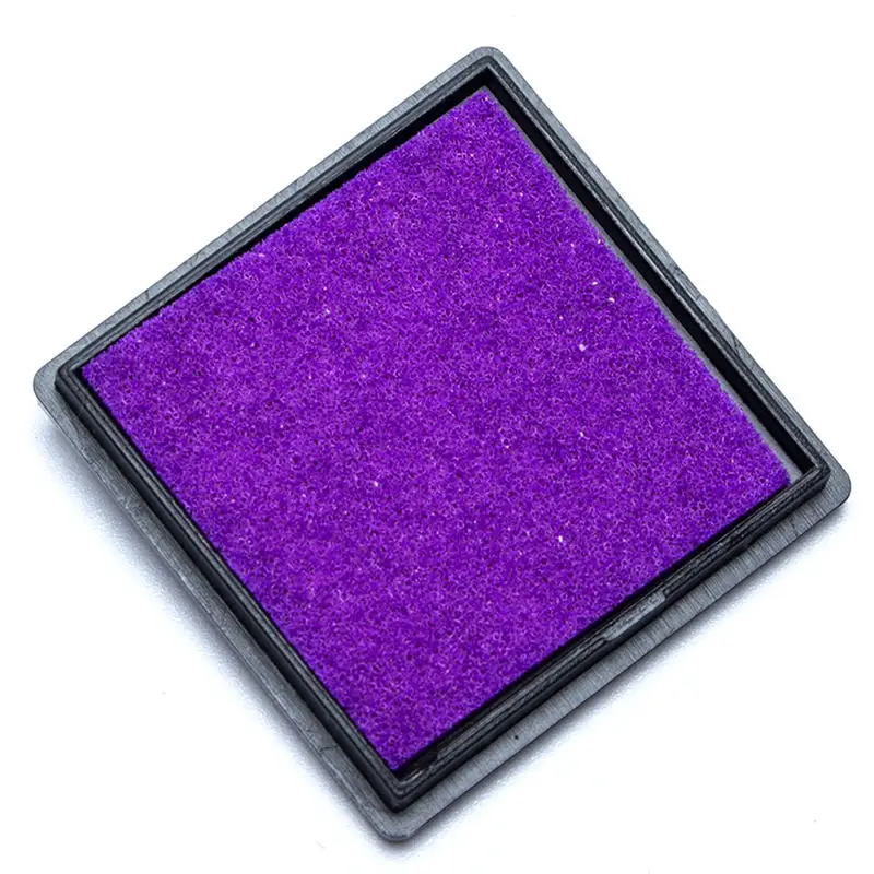 purple 12 Цветов милые Inkpad ремесло масло на основе DIY Чернила колодки для губки штампы ткань Скрапбукинг Декор отпечатков пальцев печать, штамп Pad - Цвет: purple