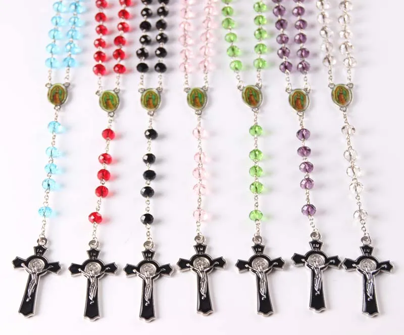 2016 модные хрустальные круглые католические четки красочные качественные бусины