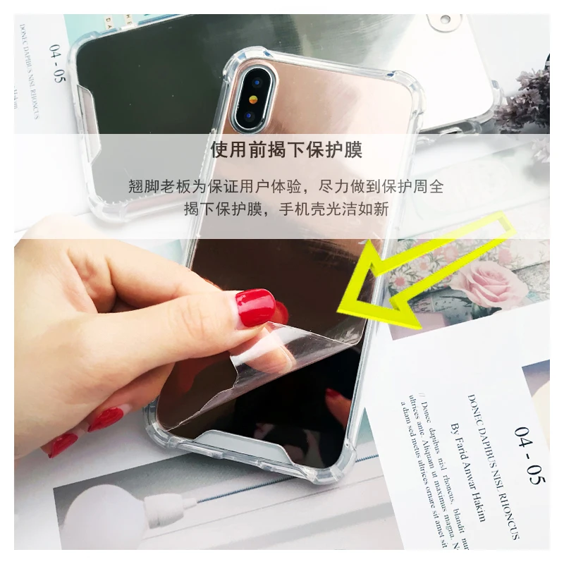 Противоударный зеркальный чехол Gasbag для iphone XR 7 8 XS MAX 11 Pro X 10 6 6S Plus 7Plus 8Plus Мягкий чехол для телефона из ТПУ