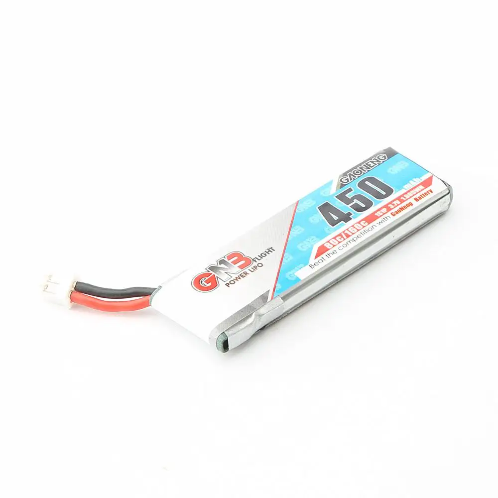LeadingStar Gaoneng GNB LiPo аккумулятор 450 мАч 80/160c 1S 3 7 В с белой вилкой PH2.0/51005 для RC FPV Racing