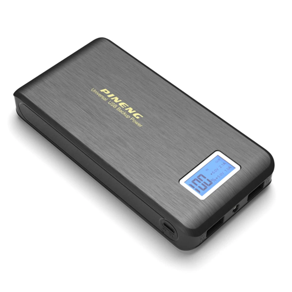 Оригинальный Pineng PN929 power Bank 15000 мАч двойной USB lcd фонарик PowerBank Bateria внешний