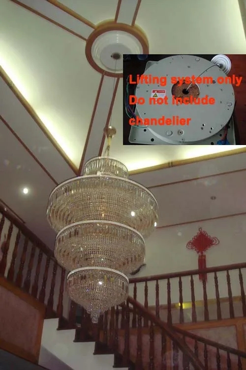 Подъемник для люстры подъемник освещение подъемная люстра с лебедкой система