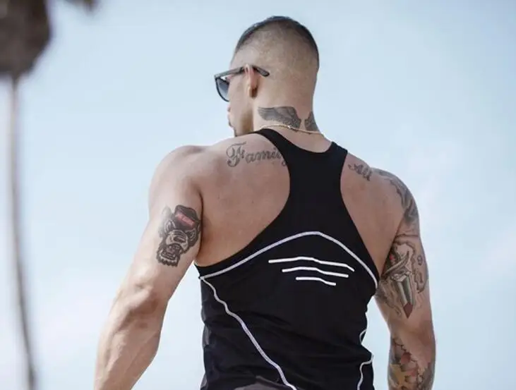 Hera Hero Men's Body Slimming Compression Sleeveless Tight vest Fitness Moisture Wicking Workout Vest Muscle cotton Tank Top