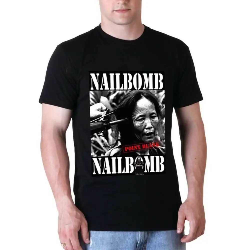 Мужская футболка с коротким рукавом Nailbomb черная Дизайнерская футболки для